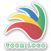 ロゴを切り取る、ビジネスウォーターボトル シール (正面)