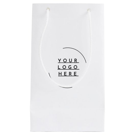 ロゴを差し替える スモールペーパーバッグ (正面)