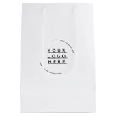 ロゴを差し替える ミディアムペーパーバッグ (裏面)