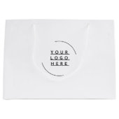 ロゴを差し替える ラージペーパーバッグ (正面)