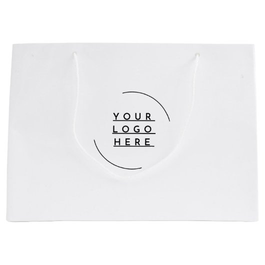 ロゴを差し替える ラージペーパーバッグ (正面)