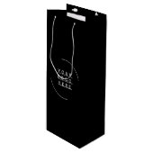 ロゴを差し替える ワインギフトバッグ (正面アングル)