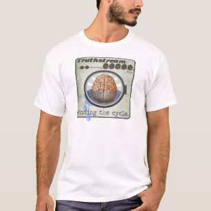 ロゴを洗脳するTruthstream媒体 Tシャツ