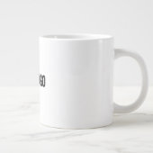 ロゴを白で追加する ジャンボコーヒーマグカップ (右)