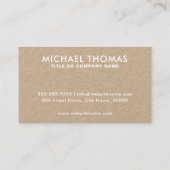 ロゴを白モダンとKraftに追加 名刺 (裏面)