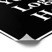 ロゴを白黒でビジネステンプレート ポスター (角)