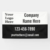 ロゴを白黒で表示 横断幕 (横)