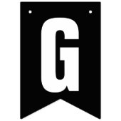 ロゴを白黒で開くグランドオープン バンティングフラッグ (第2の旗)