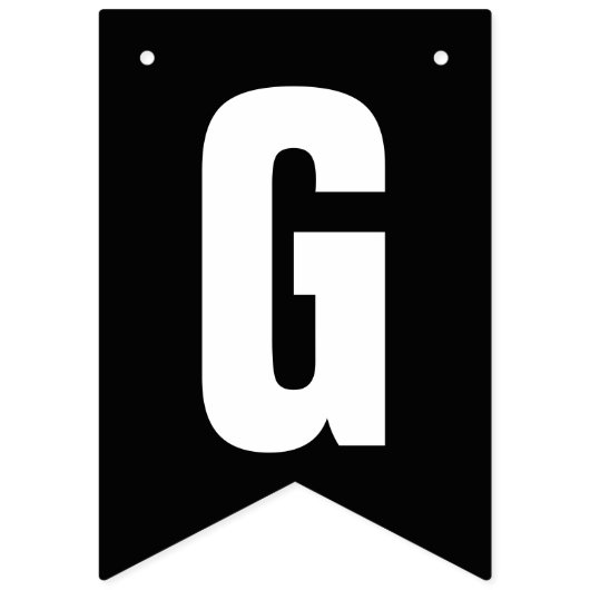 ロゴを白黒で開くグランドオープン バンティングフラッグ (第2の旗)