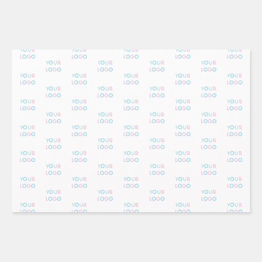 ロゴを簡単に追加できる包装紙シート ラッピングペーパーシート (正面2)