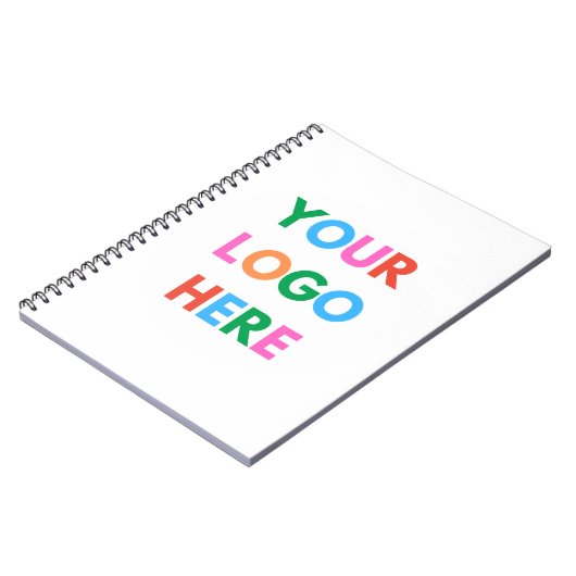ロゴを自分のロゴに置き換える モダン | パーソナライズされた ノートブック (左側)