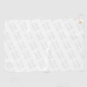 ロゴを自動的に明るくし、繰り返す ゴルフタオル (横)