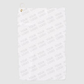 ロゴを自動的に明るくし、繰り返す ゴルフタオル (正面)