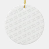 ロゴを自動的に明るくし、繰り返す セラミックオーナメント (正面)