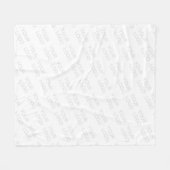 ロゴを自動的に明るくし、繰り返す フリースブランケット (正面(横))