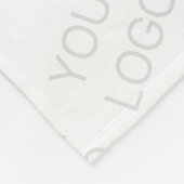 ロゴを自動的に明るくし、繰り返す フリースブランケット (角)