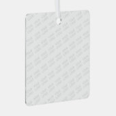 ロゴを自動的に明るくし、繰り返す メタルオーナメント (正面右)