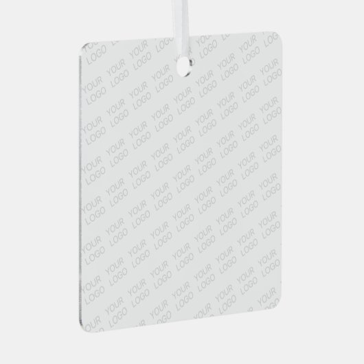 ロゴを自動的に明るくし、繰り返す メタルオーナメント (正面右)