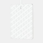 ロゴを自動的に明るくし、繰り返す メタルオーナメント (正面左)