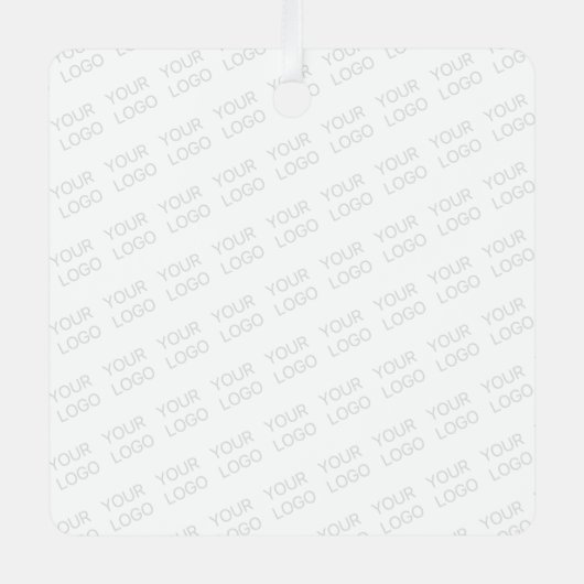 ロゴを自動的に明るくし、繰り返す メタルオーナメント (正面)