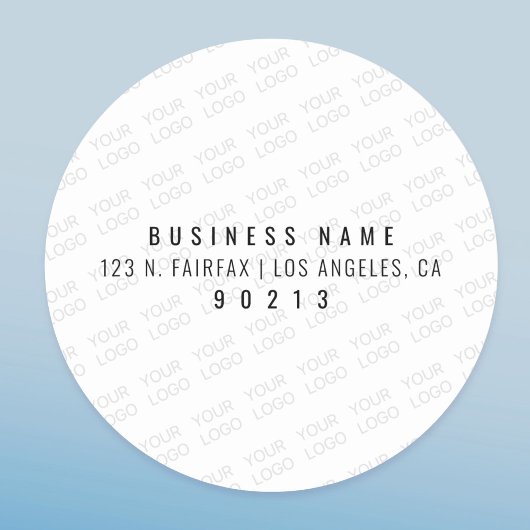 ロゴを自動的に明るくし、繰り返す ラウンドシール