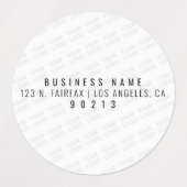 ロゴを自動的に明るくし、繰り返す ラベル (デザイン1)