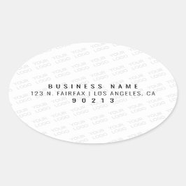 ロゴを自動的に明るくし、繰り返す 楕円形シール