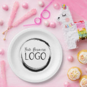 ロゴを載せて ペーパープレート (パーティー)