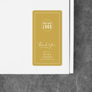 ロゴを追加ありがとうカスタムカラーパッケージシール ラベル