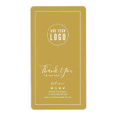 ロゴを追加ありがとうカスタムカラーパッケージシール ラベル (正面)