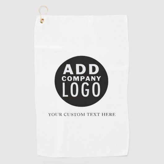 ロゴを追加してビジネスを促進する ゴルフタオル (正面)