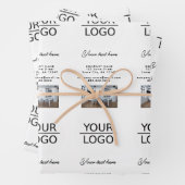 ロゴを追加するカスタム文字フォトプロモーション ラッピングペーパーシート (インサイチュ)