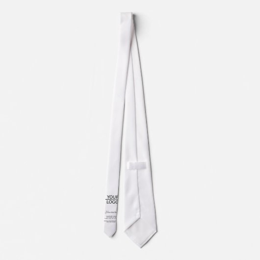 ロゴを追加するカスタム文字プロモーション ネクタイ (裏面)