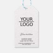 ロゴを追加するカスタム文字プロモーションKraft ギフトタグ (裏面)