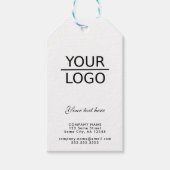 ロゴを追加するカスタム文字プロモーションKraft ギフトタグ (正面)