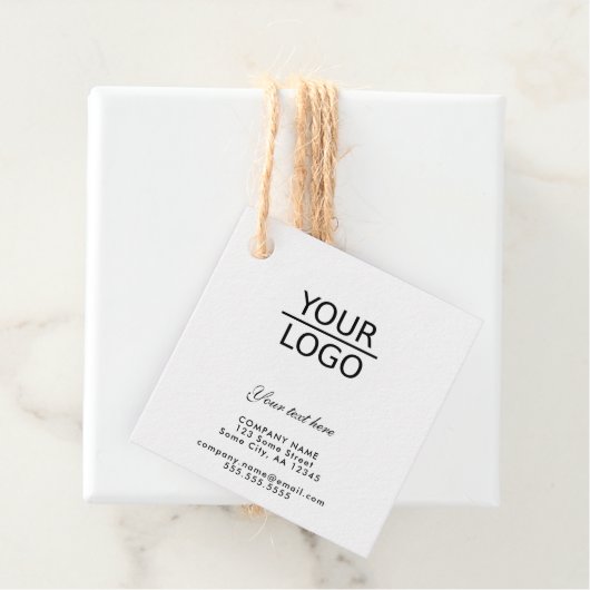 ロゴを追加するカスタム文字プロモーションKraft フェイバータグ (インサイチュ)