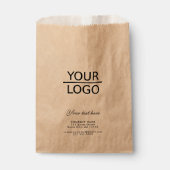 ロゴを追加するカスタム文字プロモーションKraft フェイバーバッグ (正面)