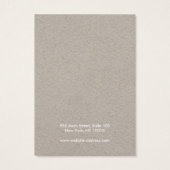 ロゴを追加するクラフトイヤリングブラックディスプレイカード (裏面)