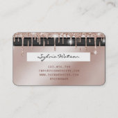 ロゴを追加するクレジットカードのスタイル付きバラ金ゴールドドライブ 名刺 (裏面)