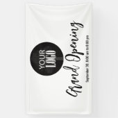 ロゴを追加するグランドオープン 横断幕 (縦)