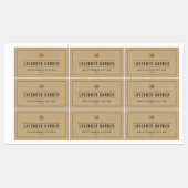 ロゴを追加するグレー縁ど&ラインクラフト製品 ラベル (シート)