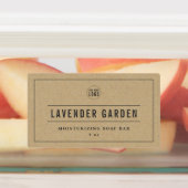 ロゴを追加するグレー縁ど&ラインクラフト製品 ラベル (貼付)