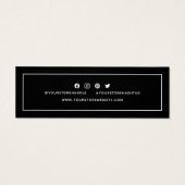 ロゴを追加するソーシャルメディアありがとう (裏面)