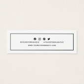 ロゴを追加するソーシャルメディアありがとう (裏面)