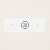 ロゴを追加するソーシャルメディアスタッドイヤリングホルダー (正面)