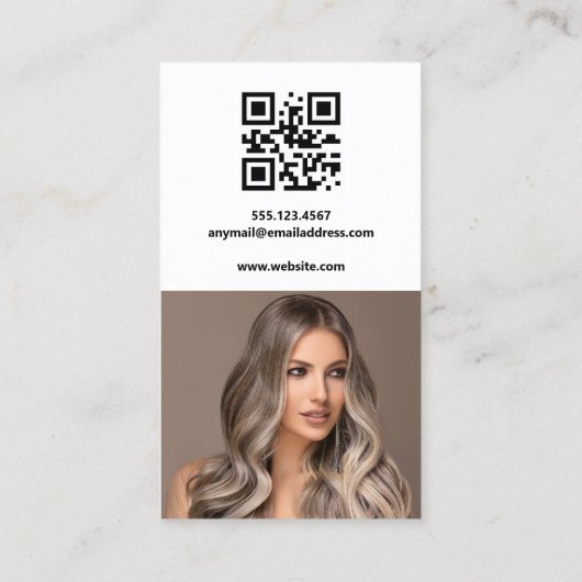 ロゴを追加するソーシャルメディアフォトカード – Instagram 名刺 (裏面)