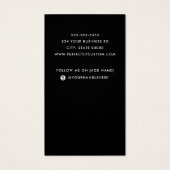 ロゴを追加するソーシャルメディア垂直名刺 (裏面)