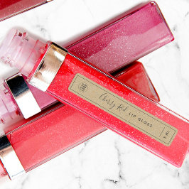 ロゴを追加するダークグレー縁どKraft製品 ラベル