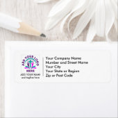 ロゴを追加するビジネスチャーチ差出人住所ラベル ラベル (インサイチュ)