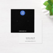 ロゴを追加するブラックスタッドイヤリングディスプレイカード (デスク)